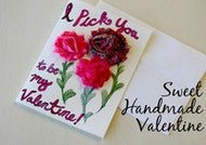 Shabby Flower Handmade Valentine