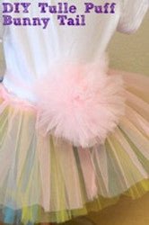 Tulle Puff Bunny Tail