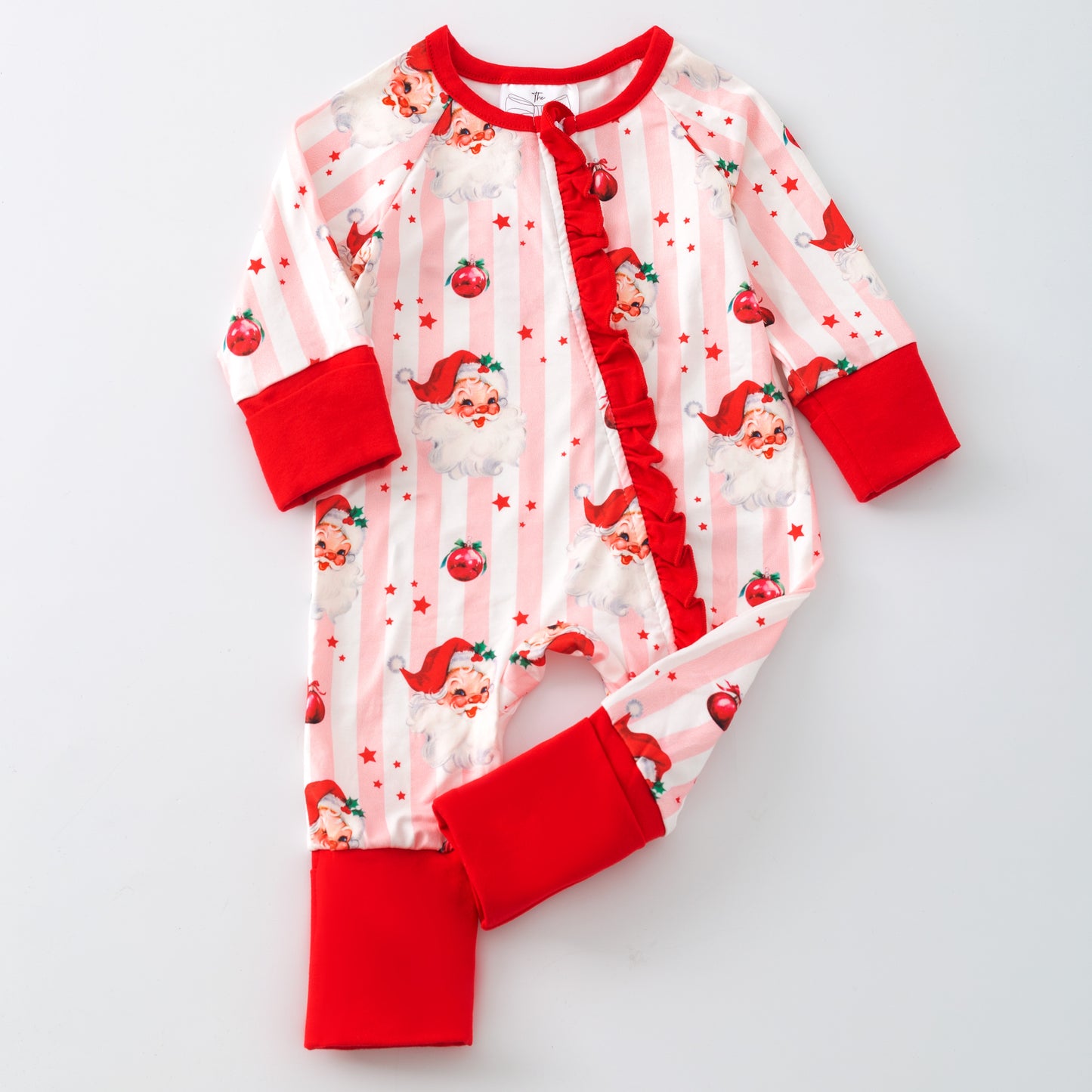 Santa & Stripes Infant Onesie