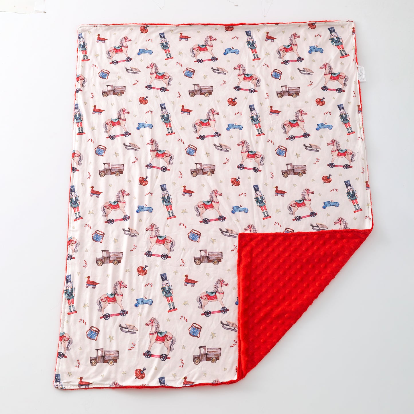 Rocking Horses & Nutcracker Baby Blanket