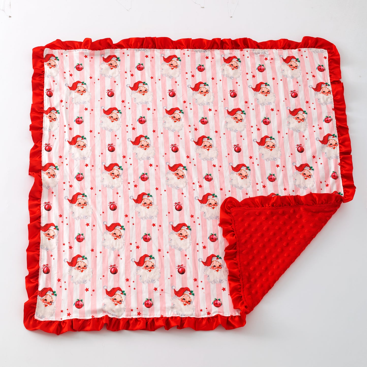 Santa & Stripes Baby Blanket