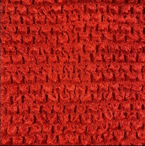 Red 8" Lined Crochet Tutu Top