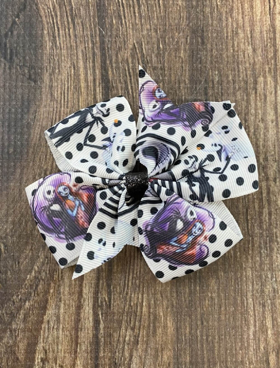 Jack Skellington Hair Bow with Alligator Clip