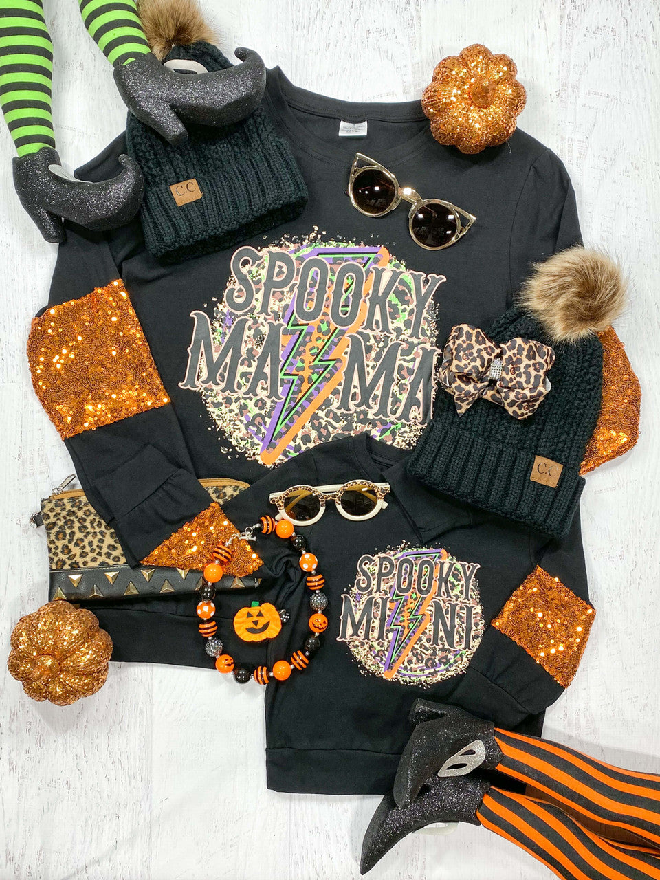 Mommy & Me Spooky sweatshirts