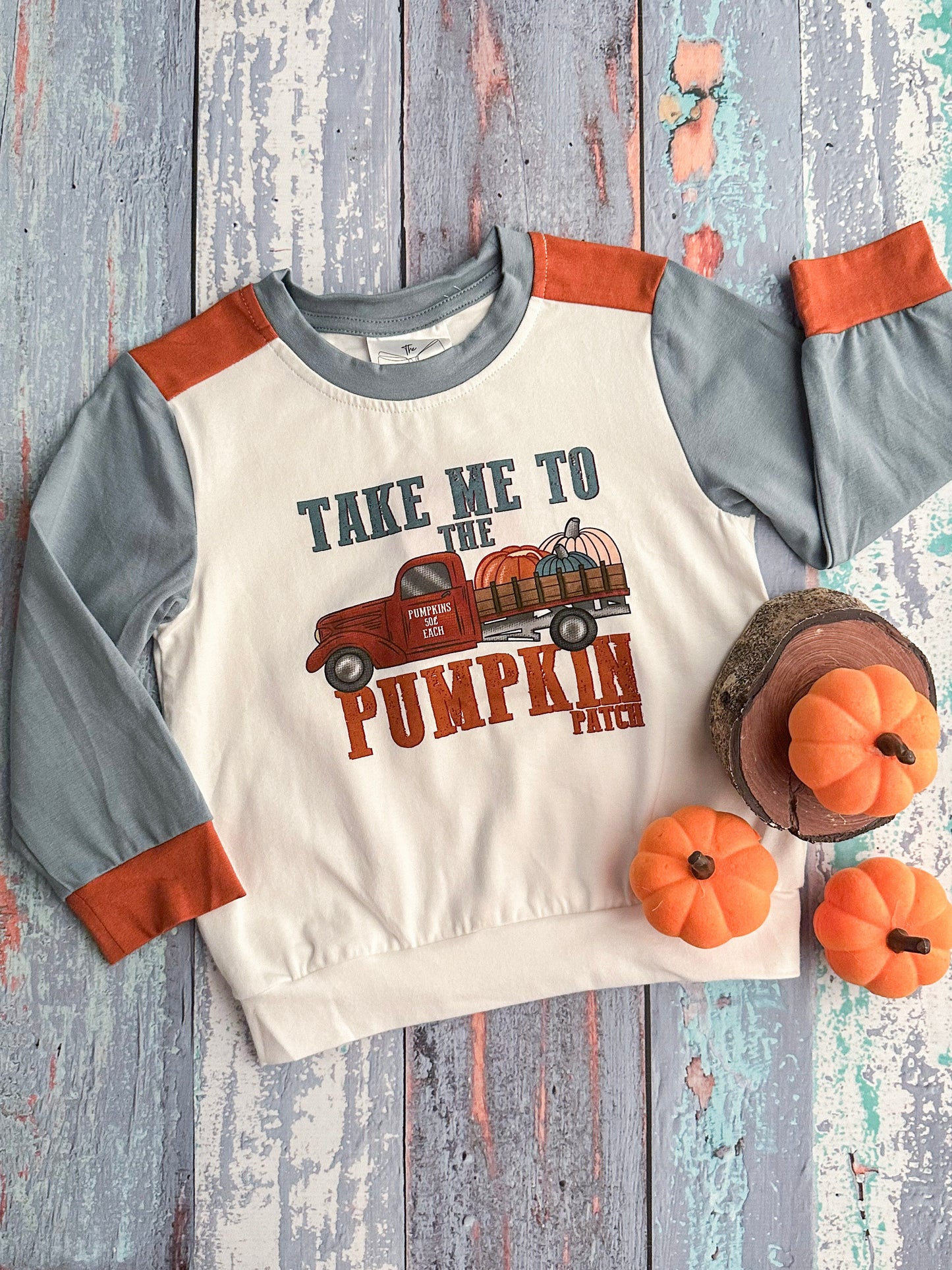 Take Me to the Pumpkin Patch Boy's Long Sleeve