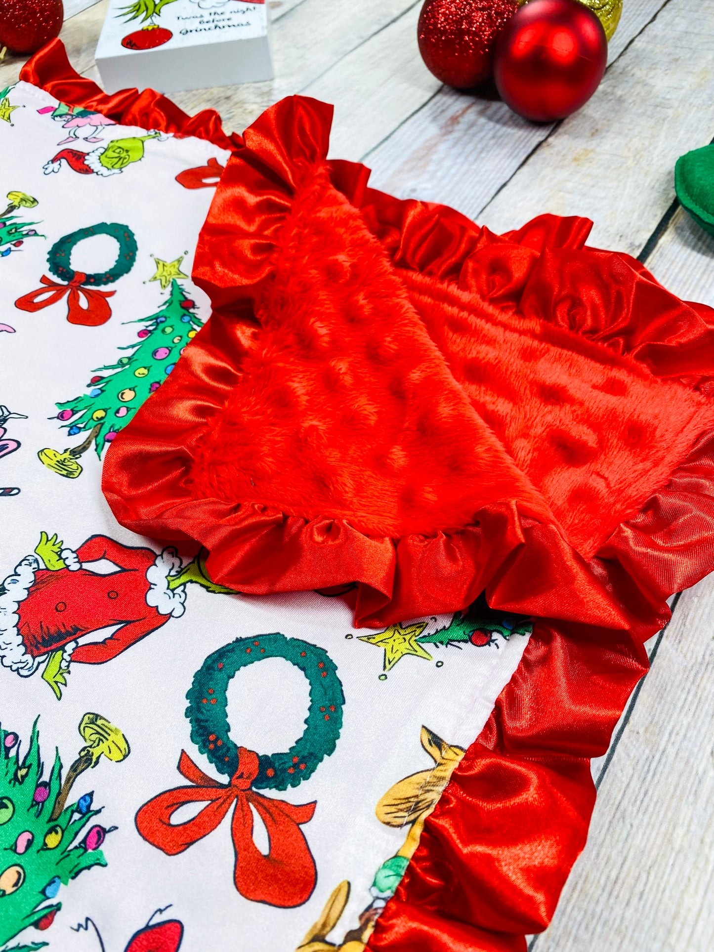 It's Grinchmas Time Baby Blanket
