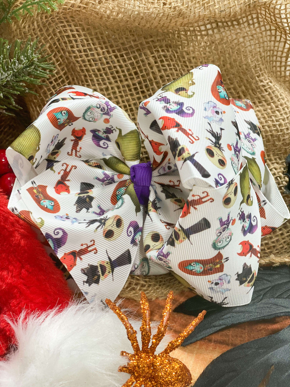 nightmare before christmas bow