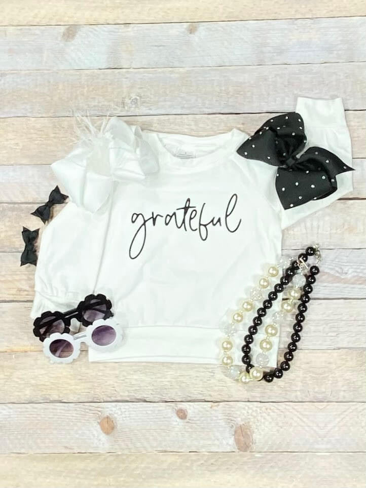 Mom & Me Grateful tops