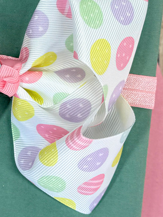 grosrain ribbon with printed easter eggs - Alternative view