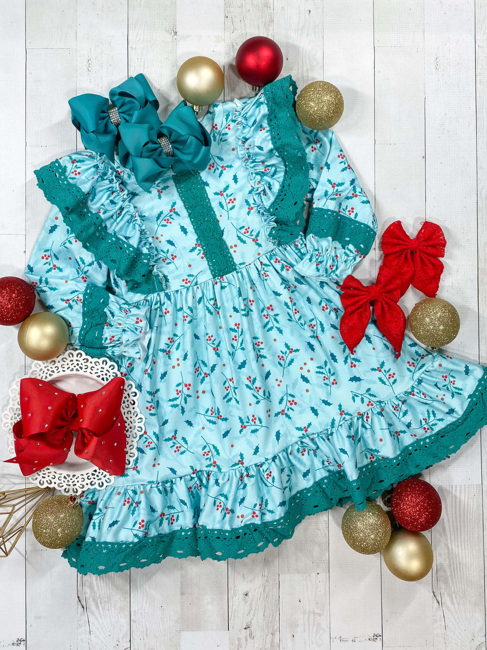 Ruffle apron dress discount