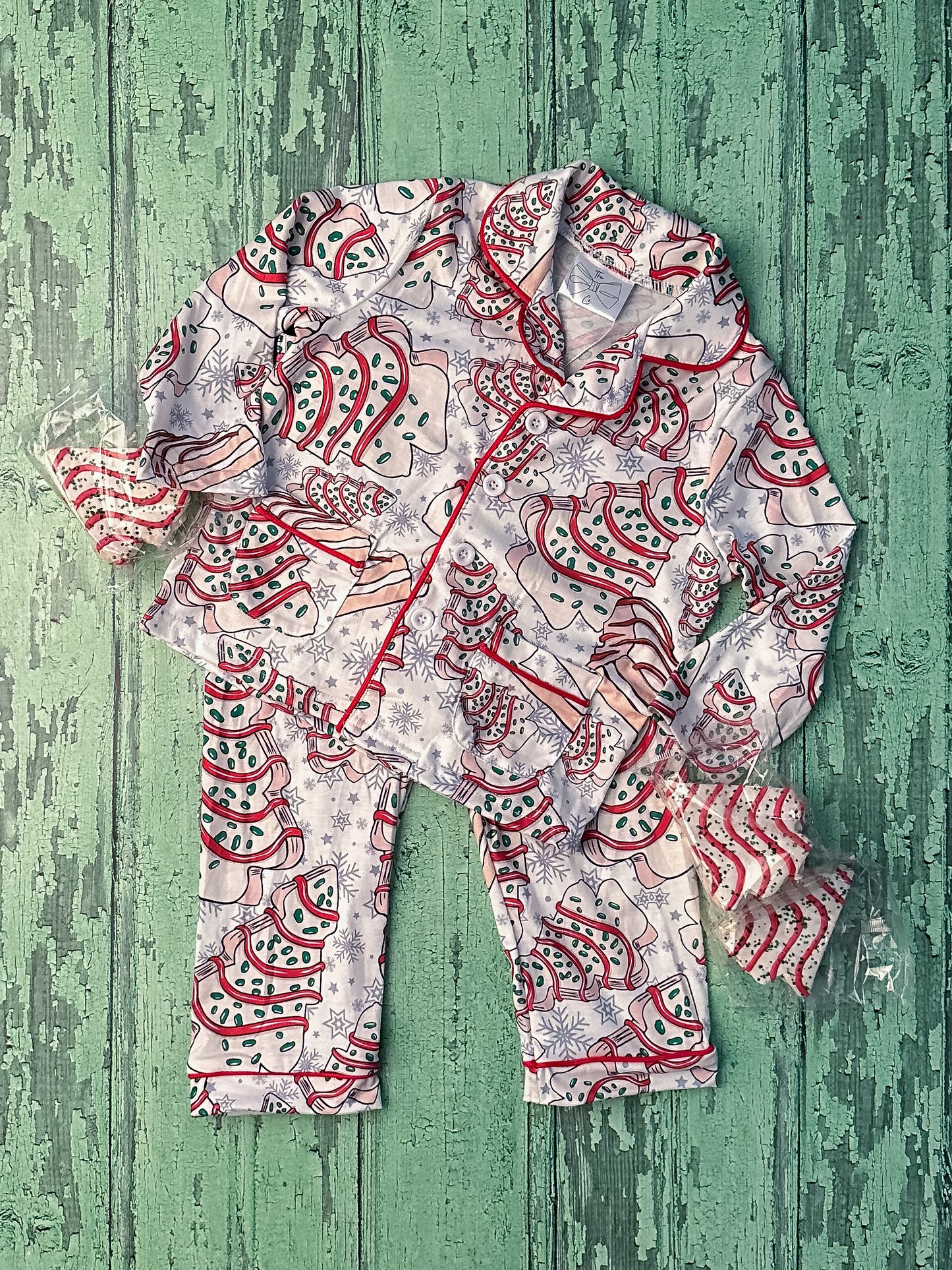 boy's Family Christmas PJ Set