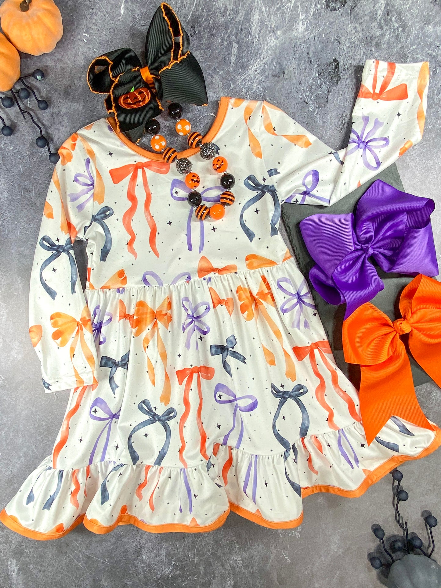 Bows on Bows Tiered Twirl Dress