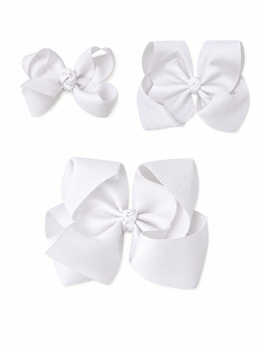 Find Her Perfect Fit Bundle | 3", 4.5" & 5.5" Grosgrain Bows in One Color - Alternative view