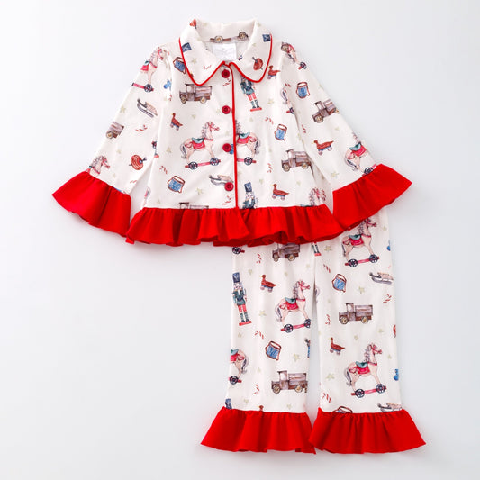 Rocking Horses & Nutcracker Girl's PJ's - Alternative view