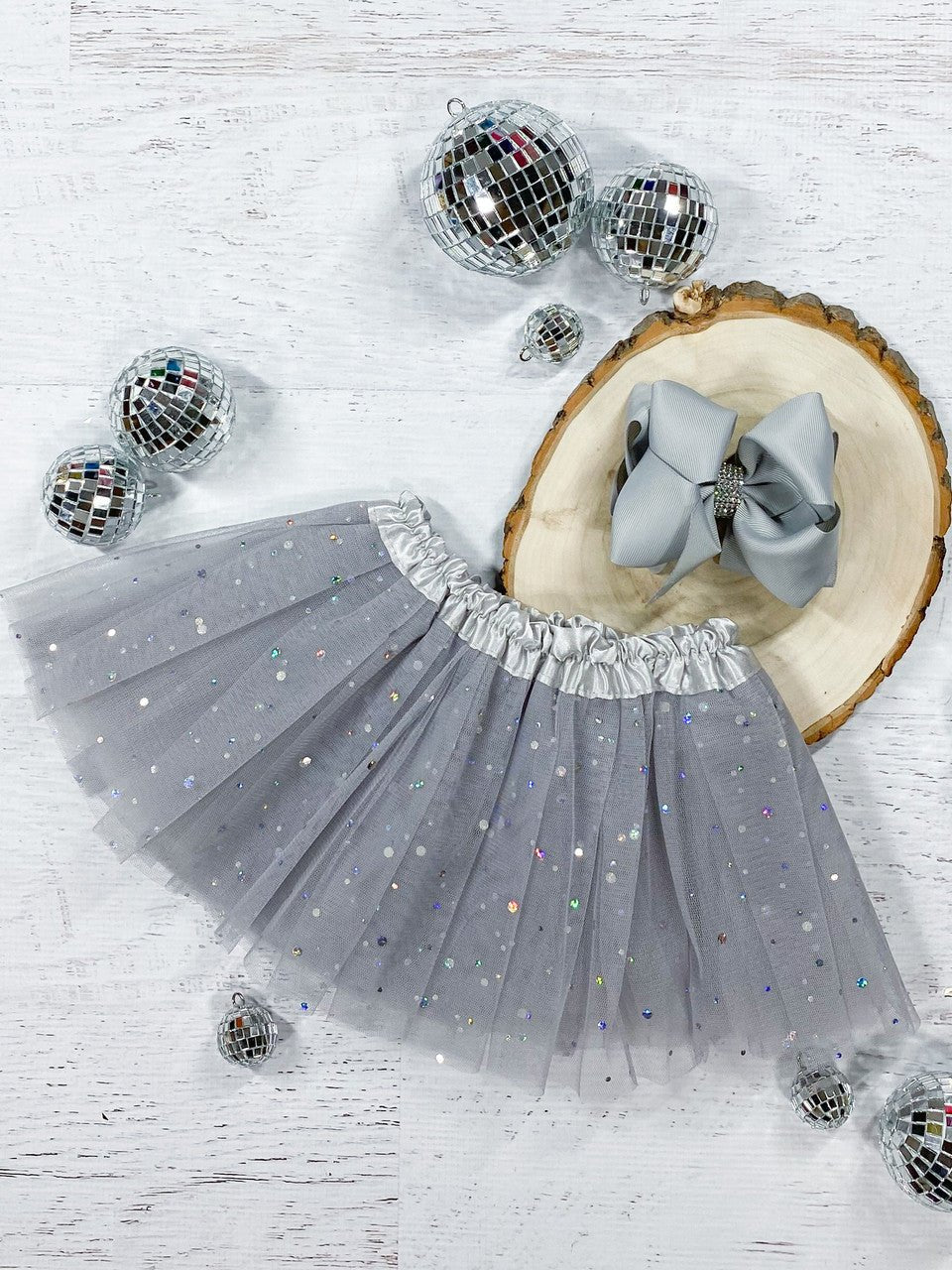 light grey tutu dress Baby Silver/Grey Sparkle Tutu