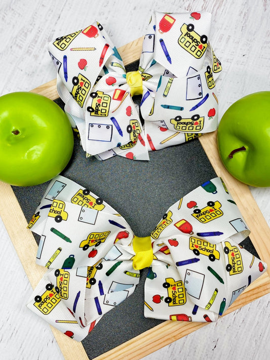 Back to School Essentials Oversized Hair Bow above our texas option - Alternative view