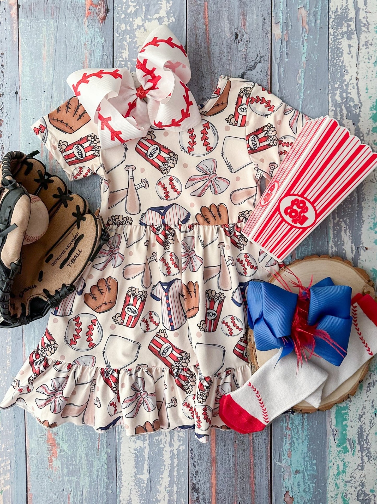 baseball twirl dress