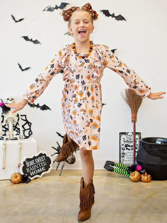 Cowboy halloween dress on model - Alternative view