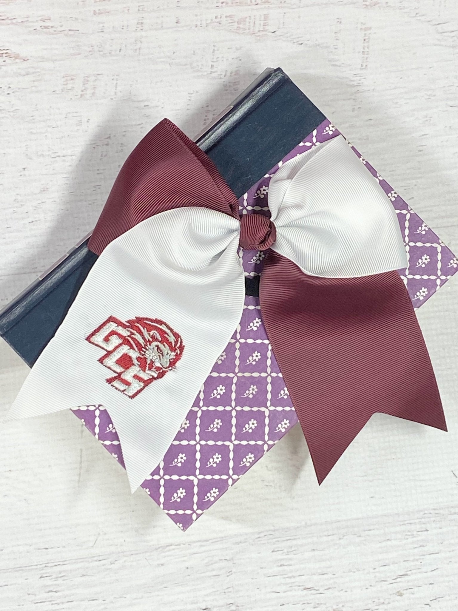 Custom Embroidered School Bows | PTA fundraiser bows