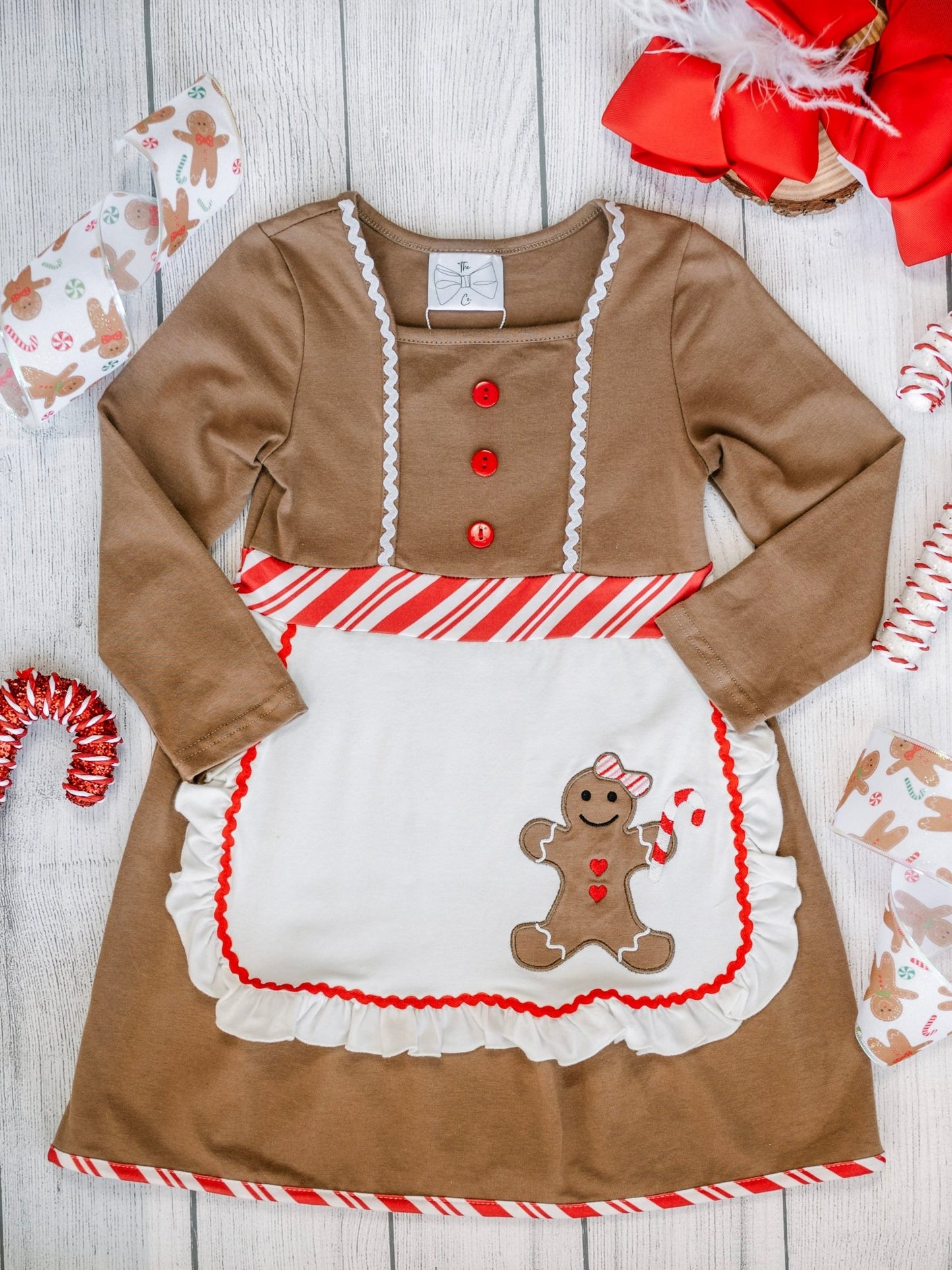 Gingerbread Baker Apron Dress