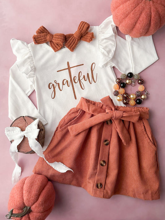 Grateful Tied Skirt Set - Alternative view