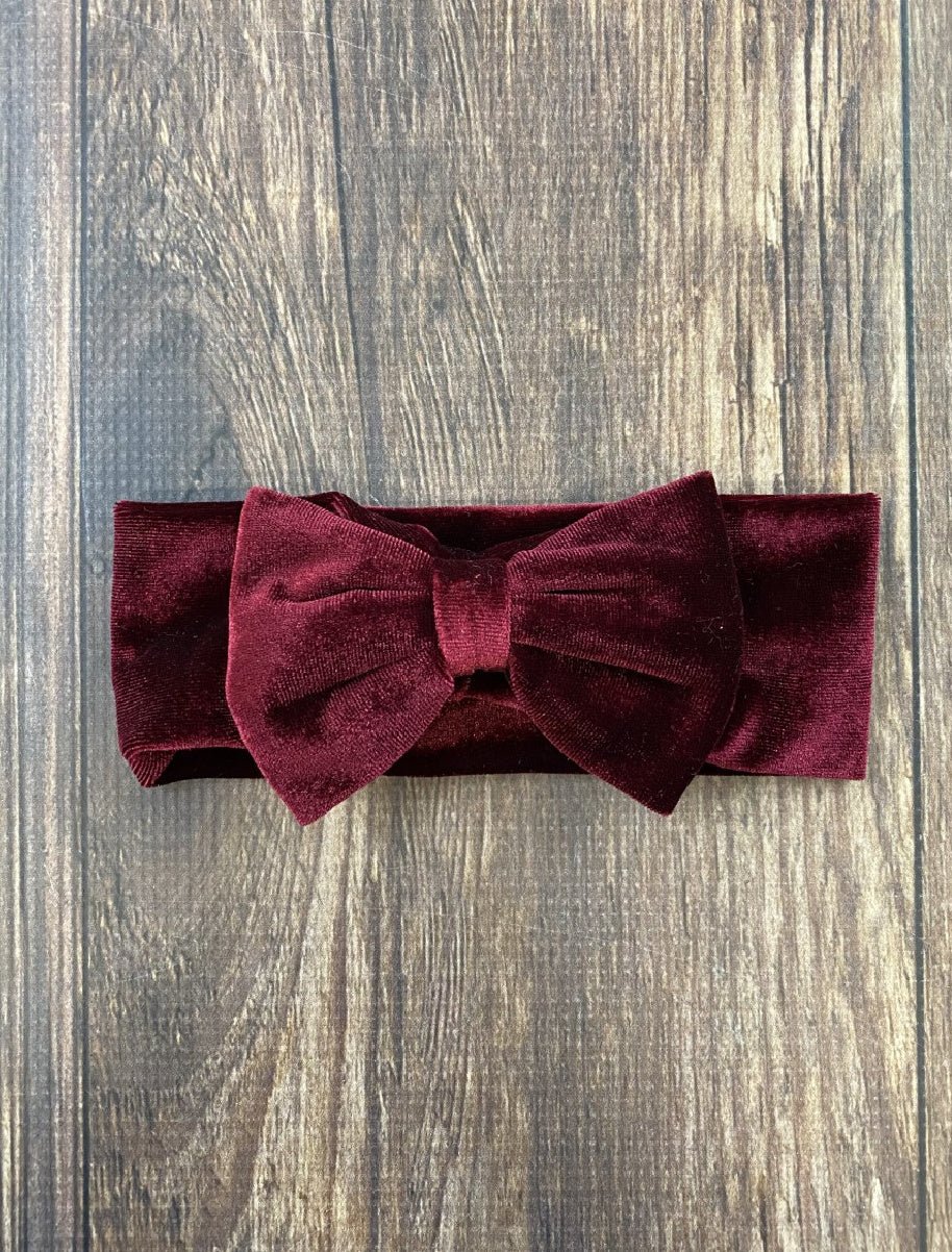 Infant Velvet Bow Headbands
