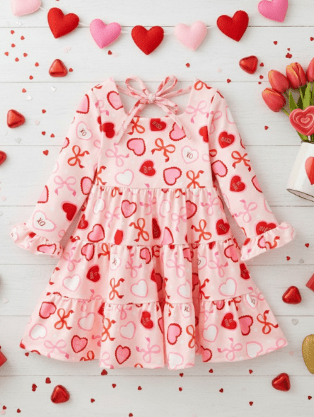 Lots of Love Tiered Twirl Dress - Alternative view