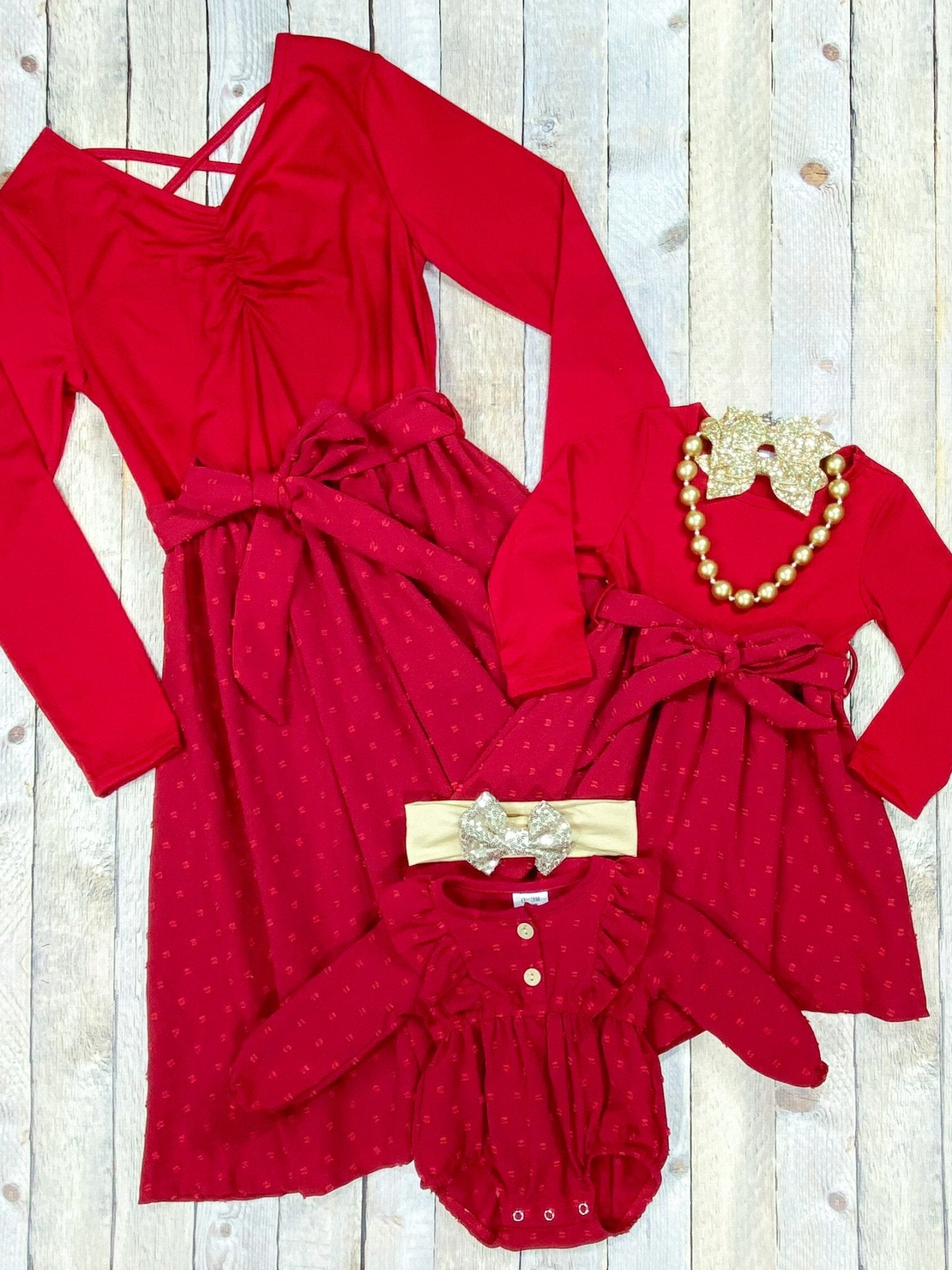red dress mommy and me Red Mommy and Me Dresses
