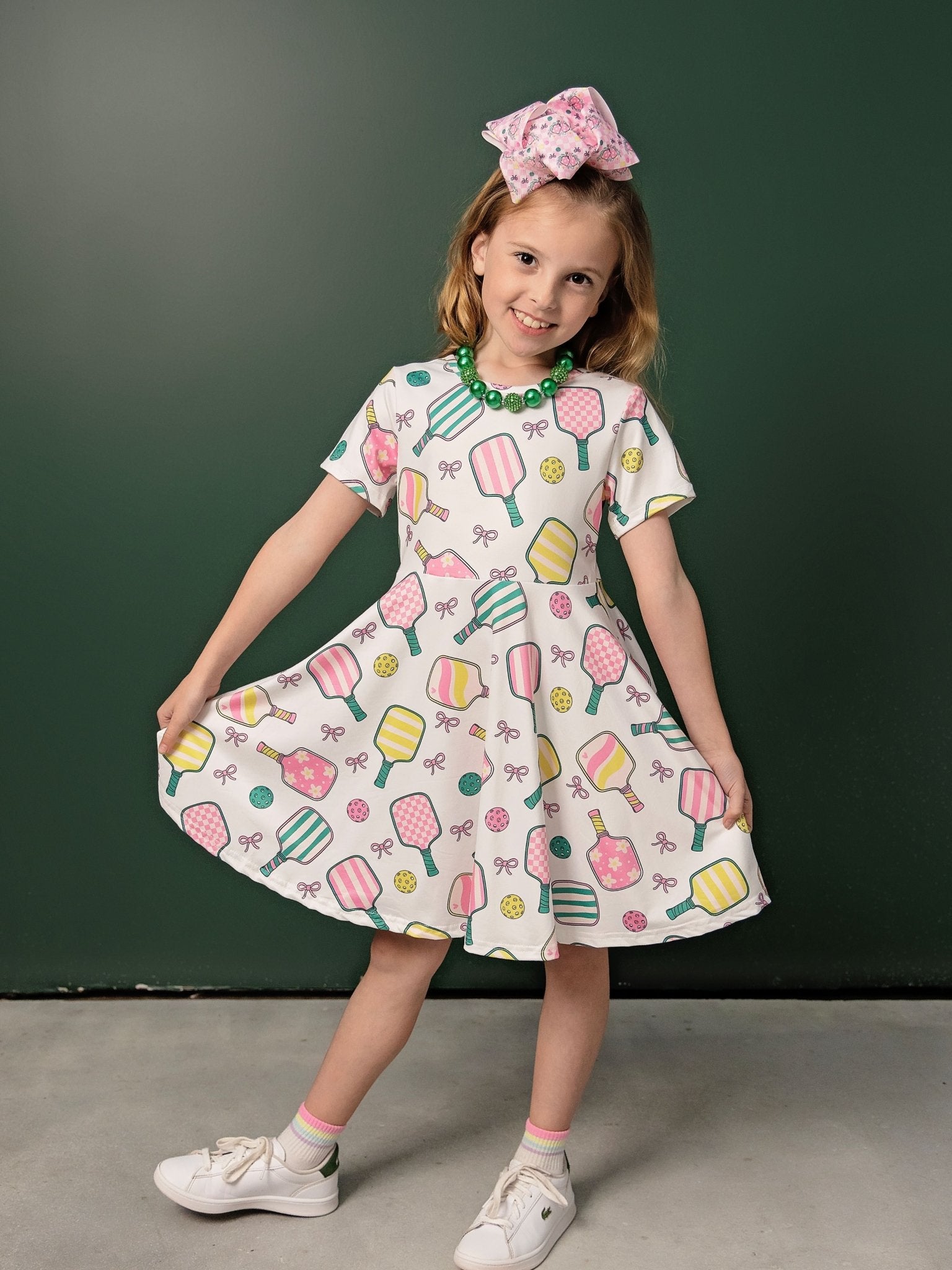open lace back dress Pickleball Princess Twirl Dress