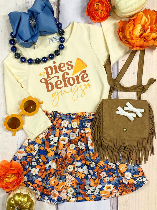 Pies before Guys skirt set for Thanksgiving - Alternative view