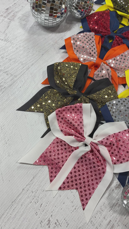 sequin cheer bow video  - Alternative view