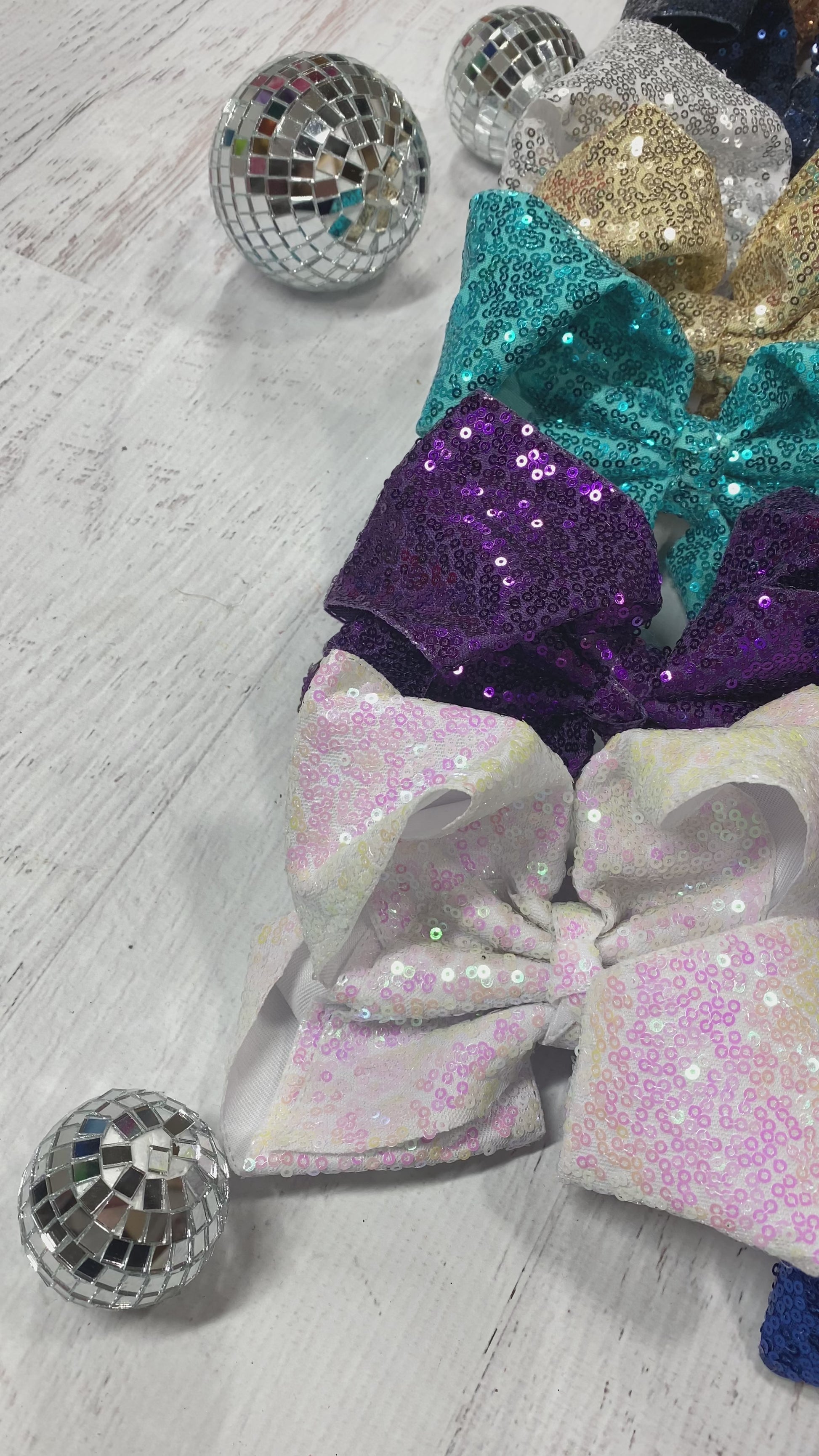 large jumbo sequin hair bows video