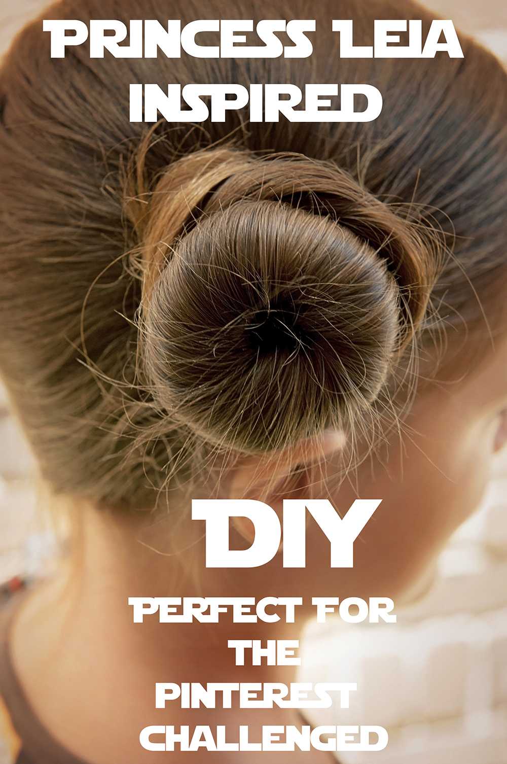 Easy Princess Leia Hair Bun DIY for girls
