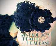DIY Vintage Feather Pad Headband