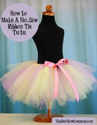DIY No Sew Pastel Ribbon Tie Tutu