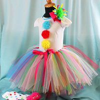 Clown Tutu Dress on mannequin