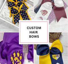 Custom Hair Bows for Schools, Businesses & Teams