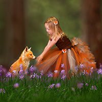 Fantastic Fox Tutu Dress  on model