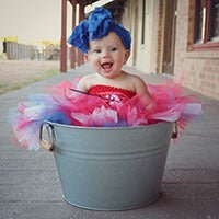 Little Miss America Tutu Dress DIY on child
