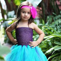 Peacock Tutu Dress on model