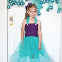 Simple Mermaid tutu dress on model