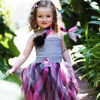 Twirly Rock Star Tutu dress on model
