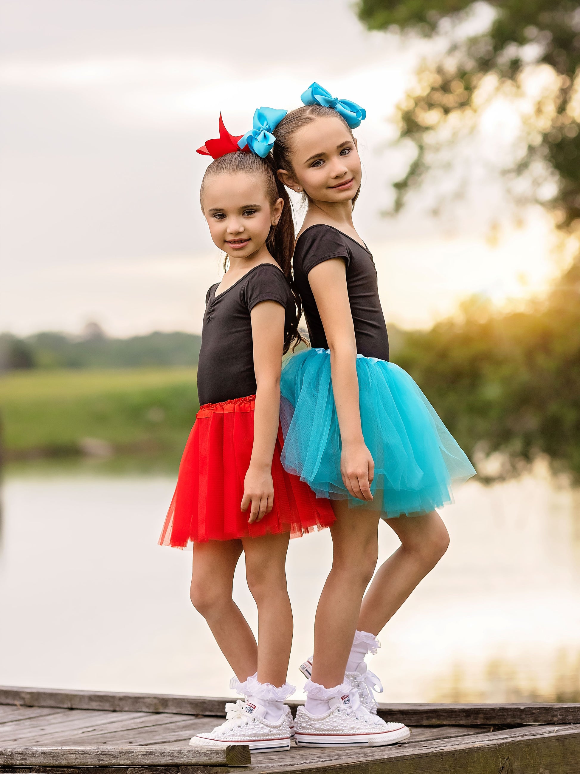 models wearing tutus