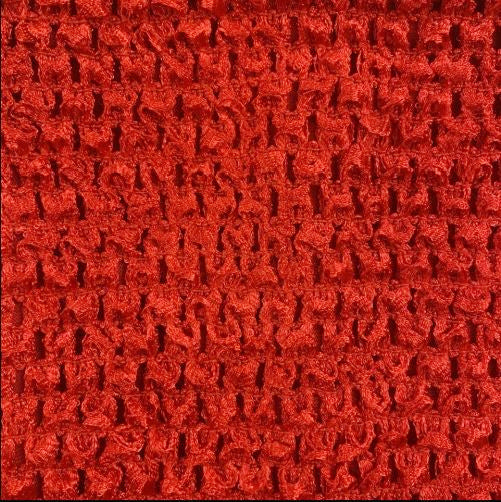 Red 8" Lined Crochet Tutu Top
