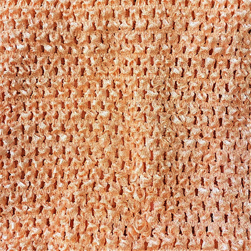 Peach 8" Lined Crochet Tutu Top