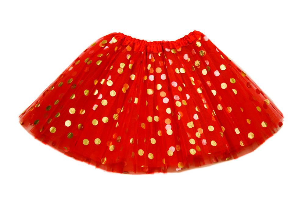 Gold Polka Dot Teen Tutu