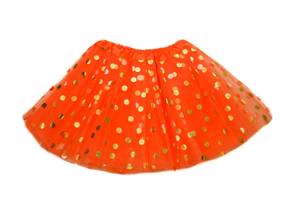 Gold Polka Dot Teen Tutu
