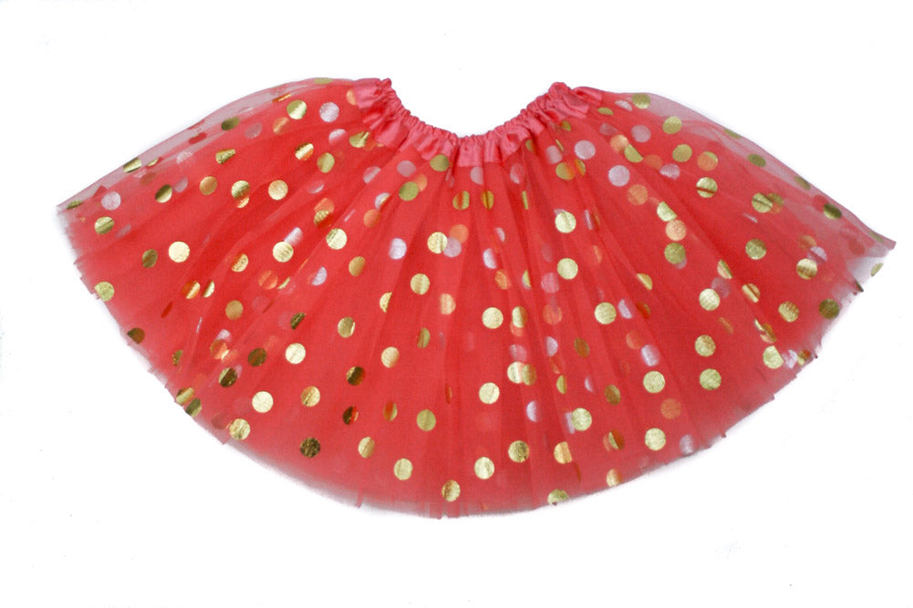 Gold Polka Dot Teen Tutu
