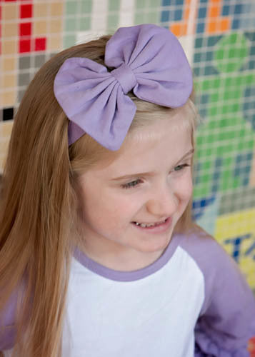 Solid Fabric Bow Headbands