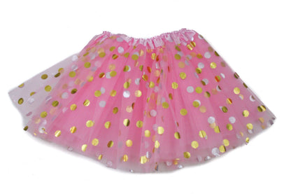 Gold Polka Dot Teen Tutu